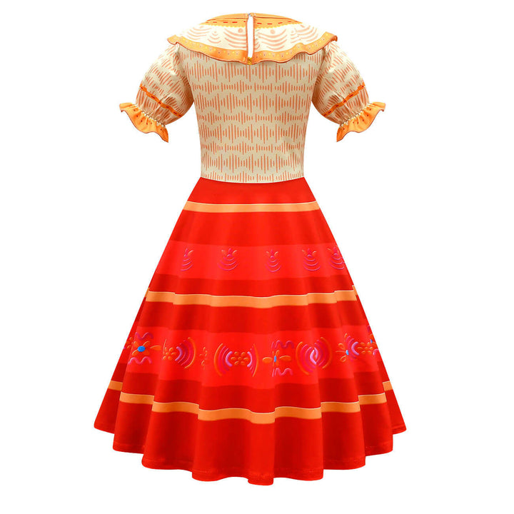 Kids Mirabel Dress Familia Madrigal Cosplay Dresses Halloween Party Dress Up Costume