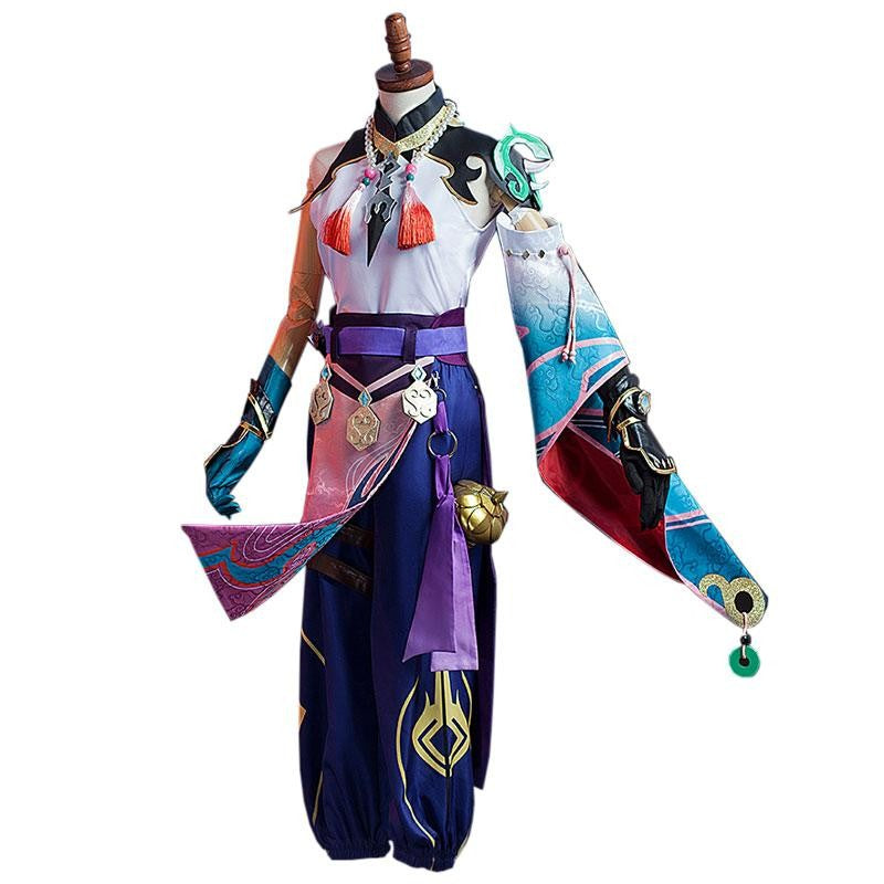Xiao Cosplay Costume Hit Game Xiao Alatus Outfit Full Set for Halloween Party