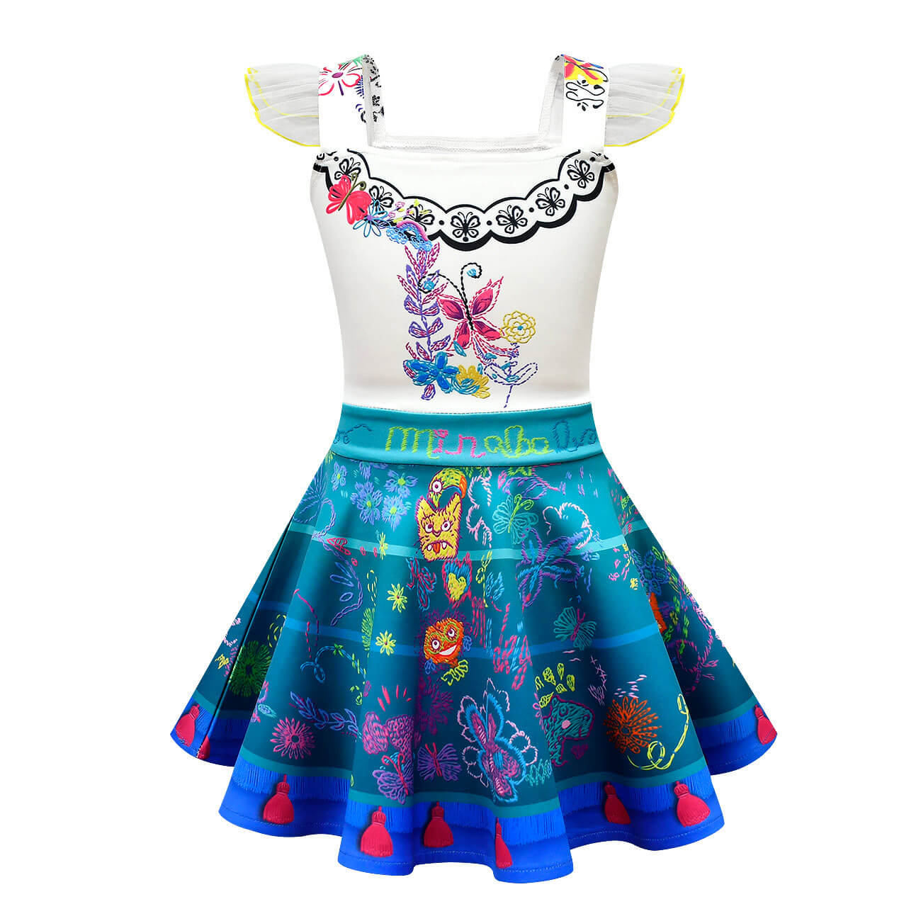 Kids Mirabel Off Shoulder Summer Dress with Bag for Age 2+