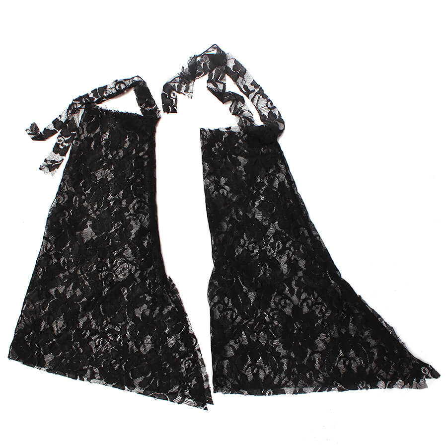Girls Witch Costume Black Devil Dress With Feather Cape and Horns Headband for Halloween Cosplay