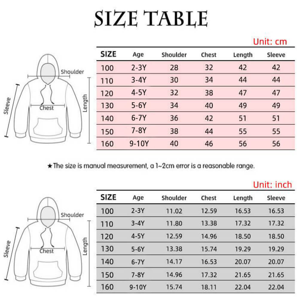 Cute Boys Girls Poppy Playtime Hoodie Kids Funny Huggy Wuggy Sweatshirt with Cat Ear