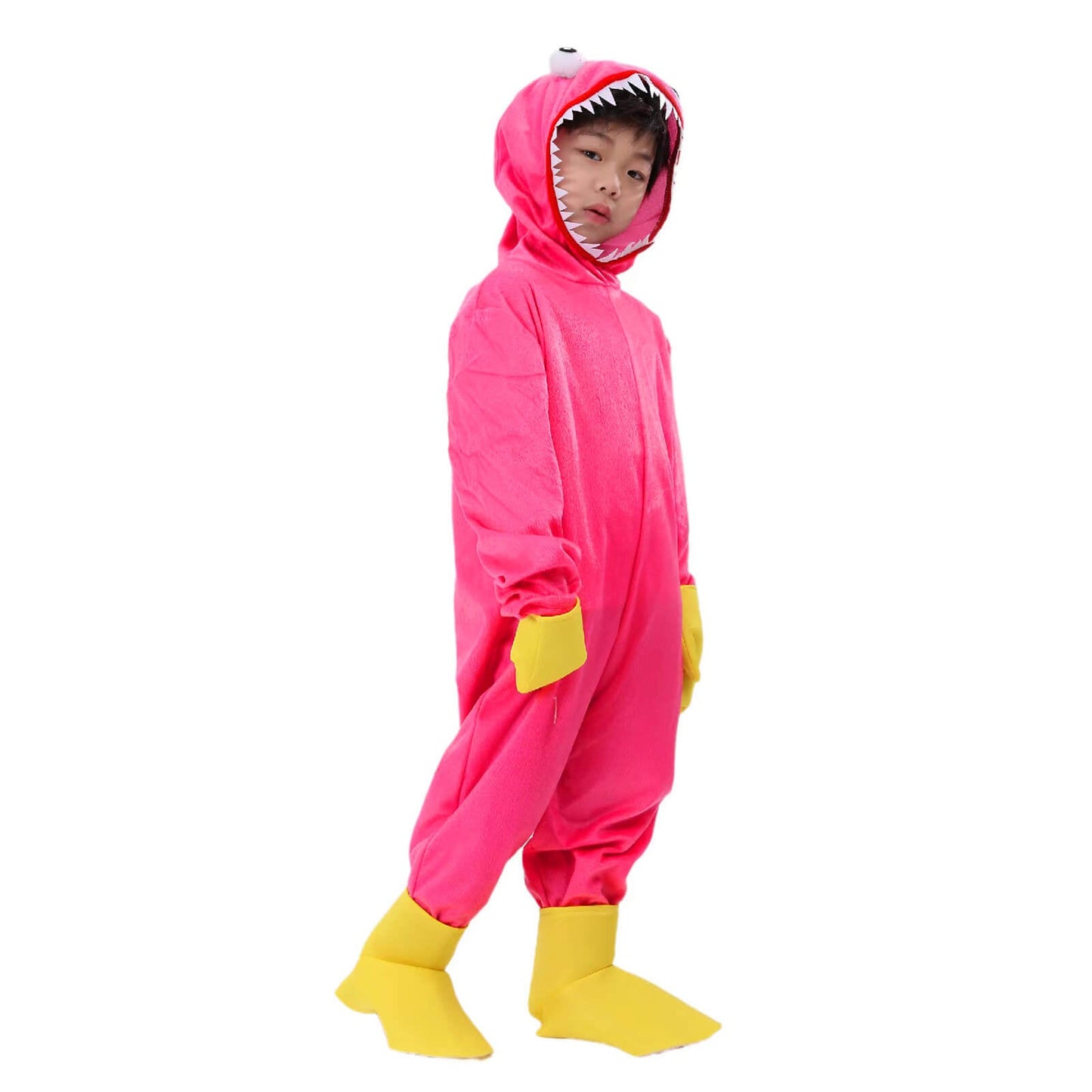 Kids Poppy Playtime Costume Huggy Wuggy Cosplay Outfit with Shoes Gloves for Boys and Girls