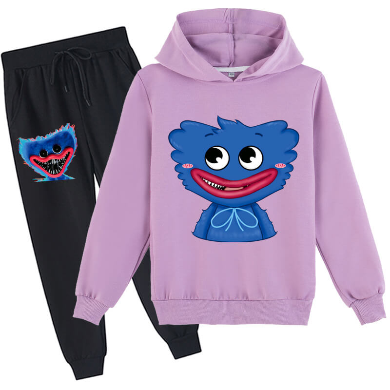 Kids Poppy Playtime Hoodie and Pants Unisex Fashion Huggy Wuggy Outfit