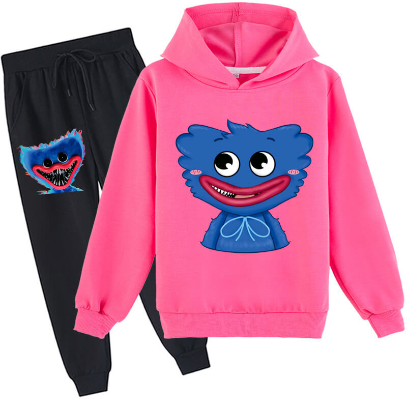 Kids Poppy Playtime Hoodie and Pants Unisex Fashion Huggy Wuggy Outfit