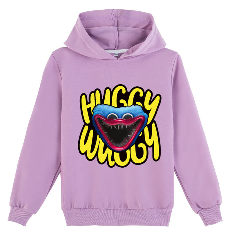 Kids Poppy Playtime Huggy Wuggys Hoodie Casual Pullover Sweatshirt for Boys and Girls