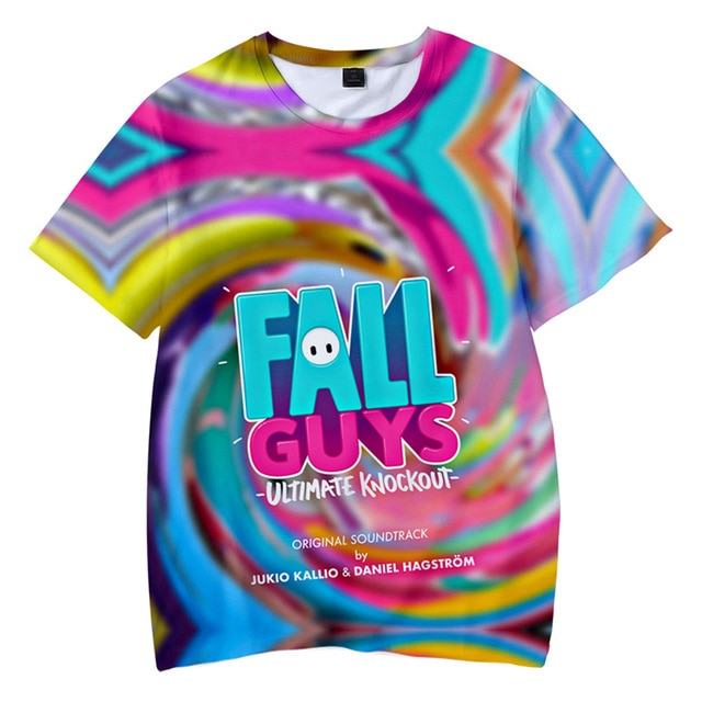 Fall Guys: Ultimate Knockout 3D T-shirts Men Women Fashion Casual Game Clothes Kids Harajuku Streetwear Short Sleeves T Shirt