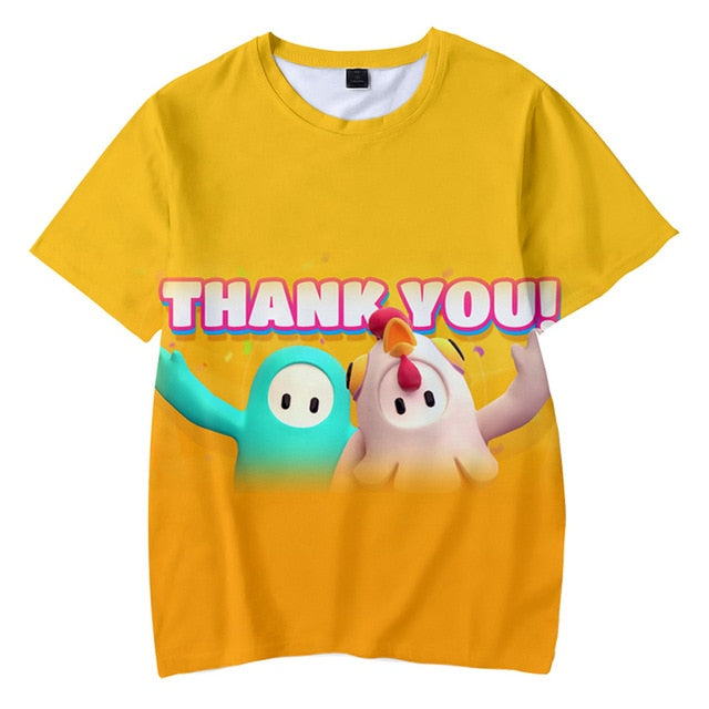Fall Guys: Ultimate Knockout 3D T-shirts Men Women Fashion Casual Game Clothes Kids Harajuku Streetwear Short Sleeves T Shirt