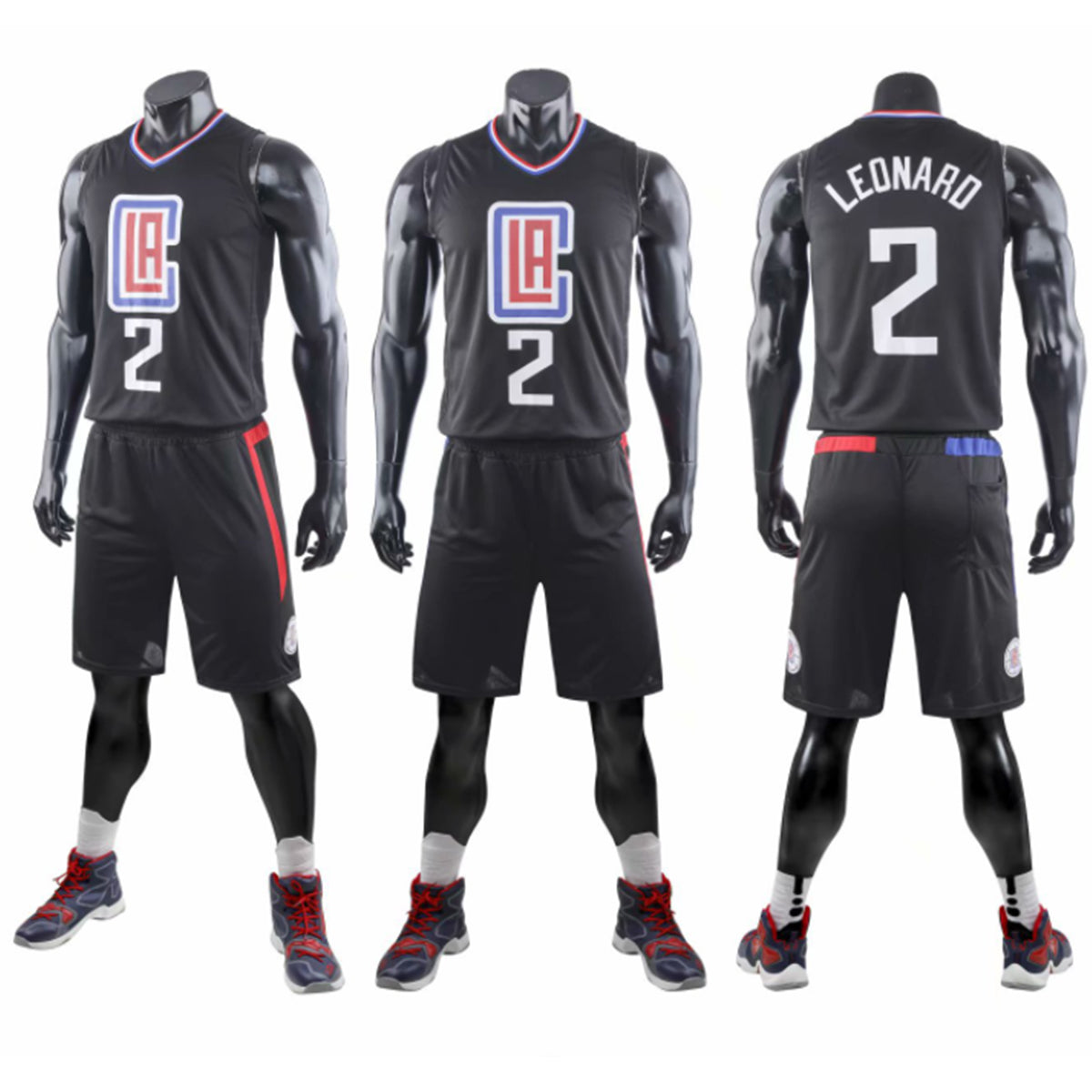 Maillots LEONARD #2 Uniforme de Basketball Maillot et Short Leonard