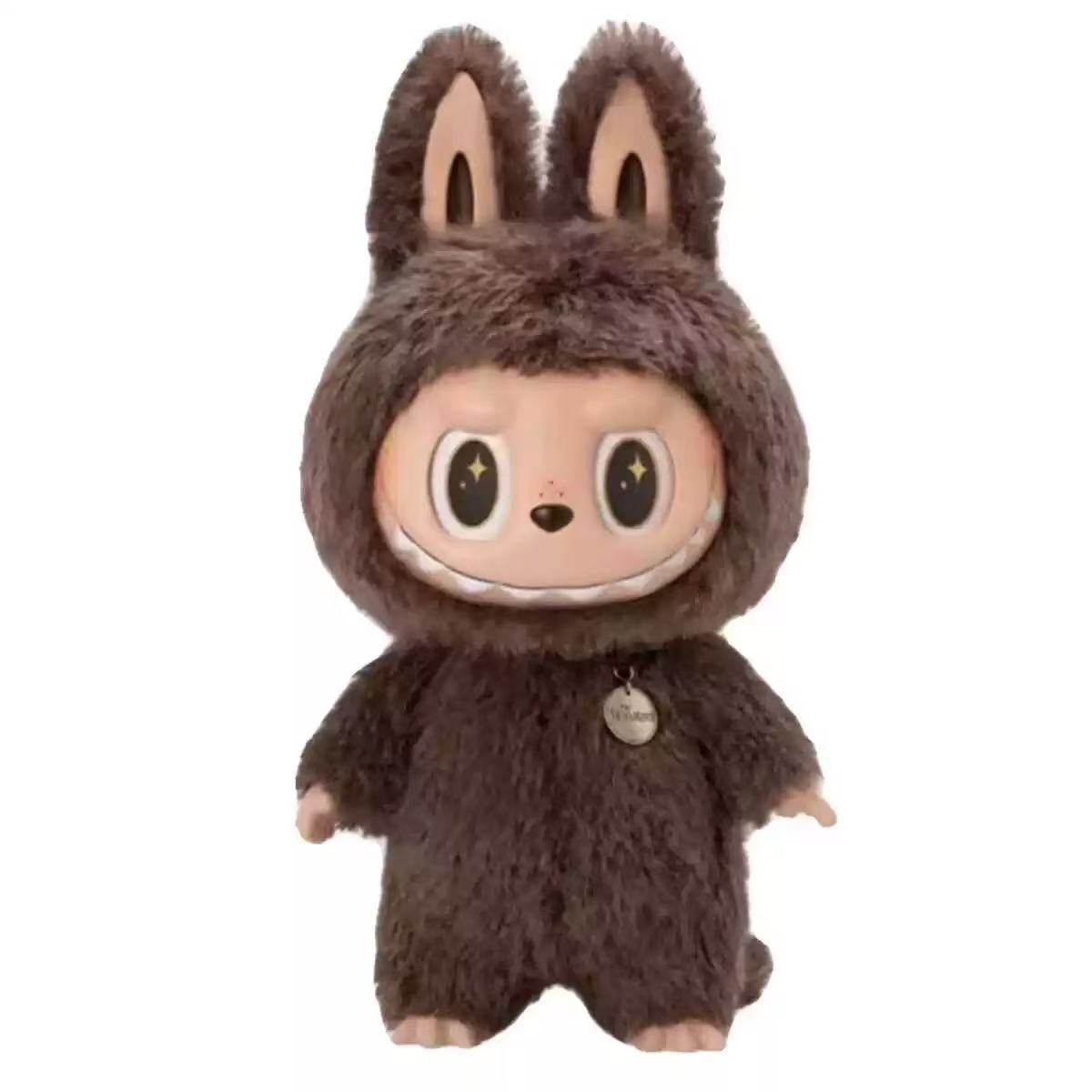 6.7in Labubu Keychain Plush Doll Spooky Monster Staffed Labubu Pumpkin Toy