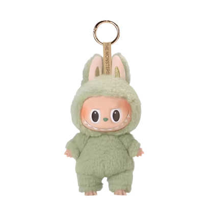 6.7" Labubu Keychain Plush Doll Toy Exciting Macaron Vinyl Face Labubu Plush Keychains