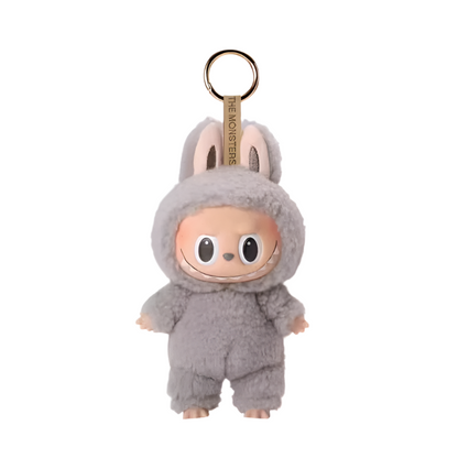 6.7" Labubu Keychain Plush Doll Toy Exciting Macaron Vinyl Face Labubu Plush Keychains