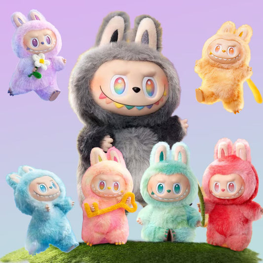 6.7'' Plush Toy New 3rd Generation Labubu Keychain Macaron Doll