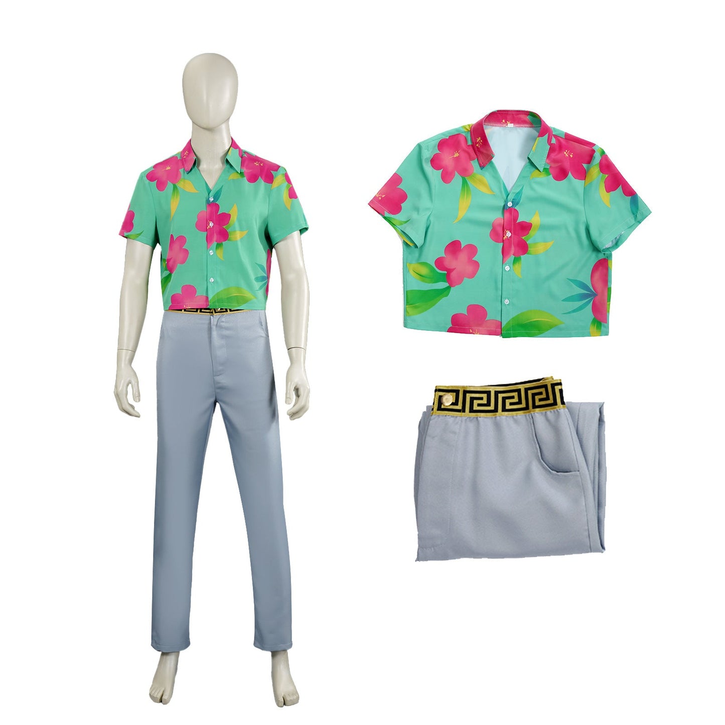 Abby Green Shirt and Pants Suit KPop Fashion Men's Cosplay Costume