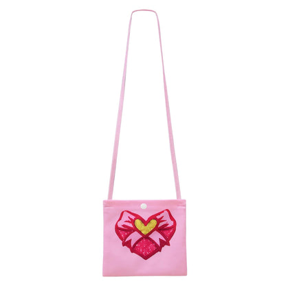 Toddler Girls Pink Princess Dress and Crossbag 2pcs Suit for Cosplay Events