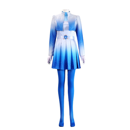 Chloe Costume Blue Princess Skirt with Jacket and Accessories for Kids Adults Halloween Party