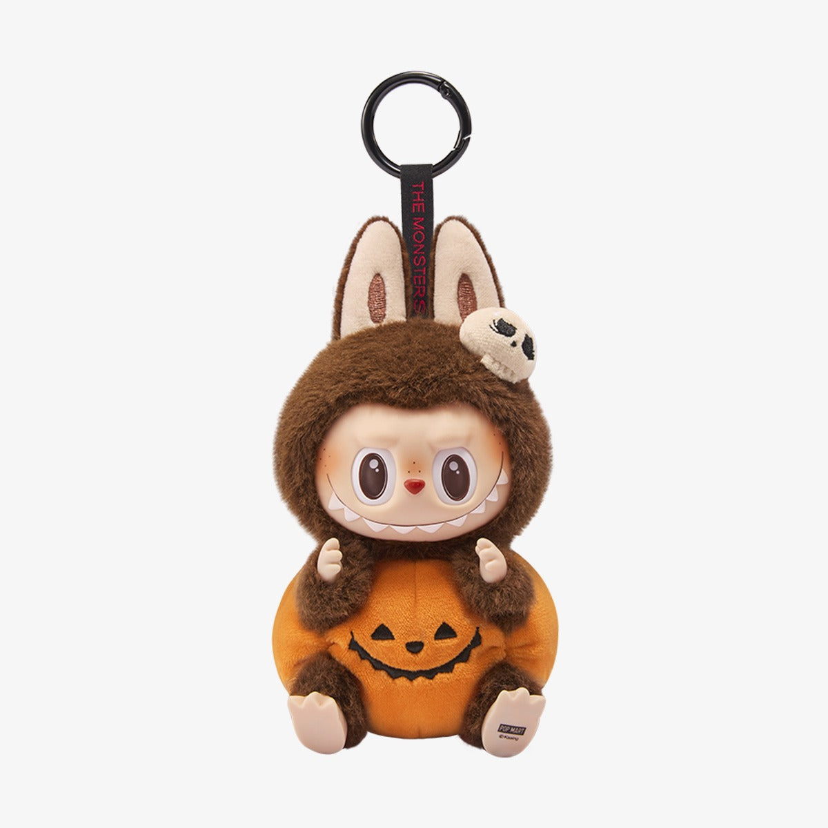 6.7in Labubu Keychain Plush Doll Spooky Monster Staffed Labubu Pumpkin Toy