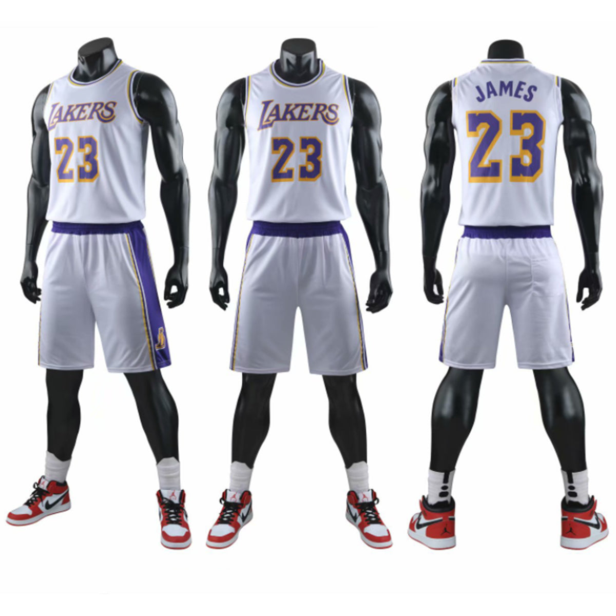 Ensemble de basketball maillot et short JAMES n° 23 pour enfant/adulte