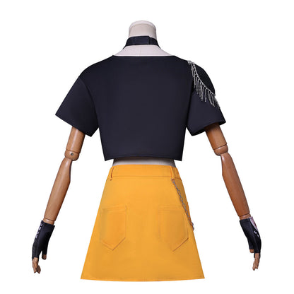 KPop Mira Costume Kids Adult Fashion Stage Performance Outfit Mira Cosplay Shirt Skirt and Accessories