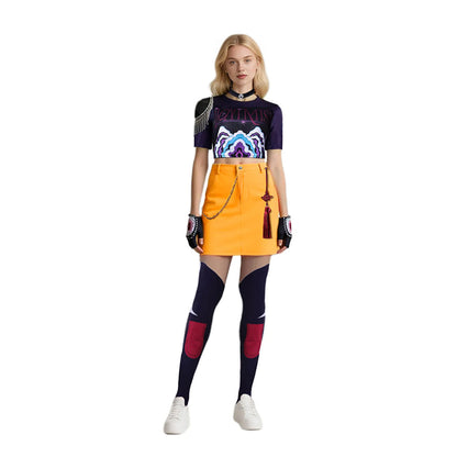 KPop Mira Costume Kids Adult Fashion Stage Performance Outfit Mira Cosplay Shirt Skirt and Accessories