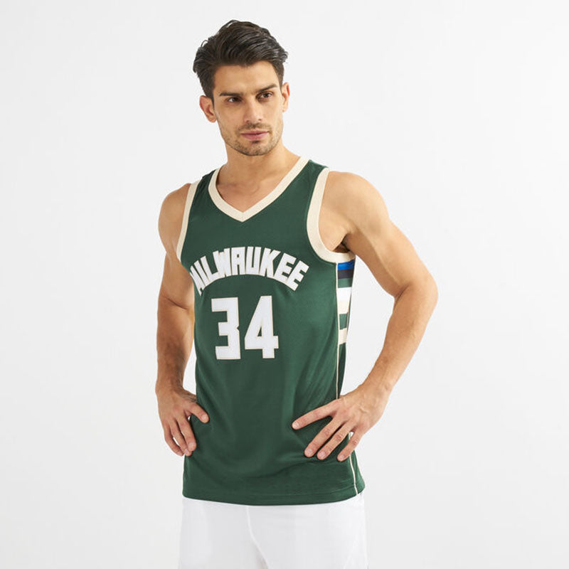 Enfants et Adultes Maillot ANTETOKOUNMPO 34 Uniforme de Basketball Gilet et Short Fantastiques