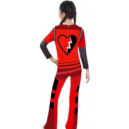 Filles La montée de la princesse rouge Costume Cosplay rouge Tenue Hauts et Pantalons