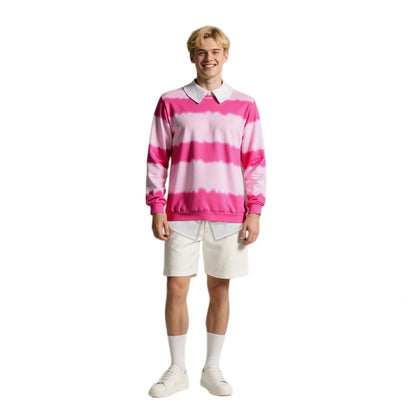 Mens Pink Sweatshirt KPop Fashion Cosplay Shirt Party Carnival Costume