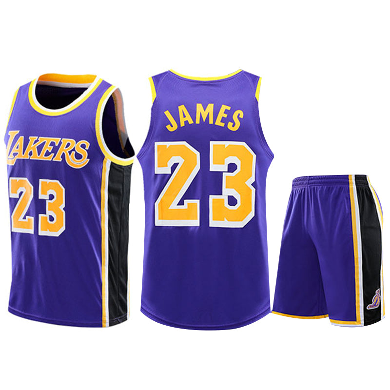Ensemble de basketball maillot et short JAMES n° 23 pour enfant/adulte