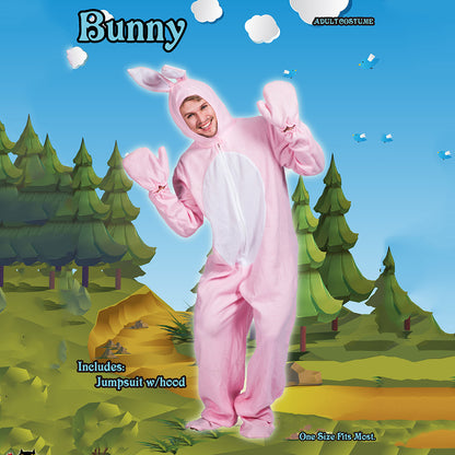 Disfraz de conejo con capucha para Pascua, traje de cosplay con cubrepiés y guantes