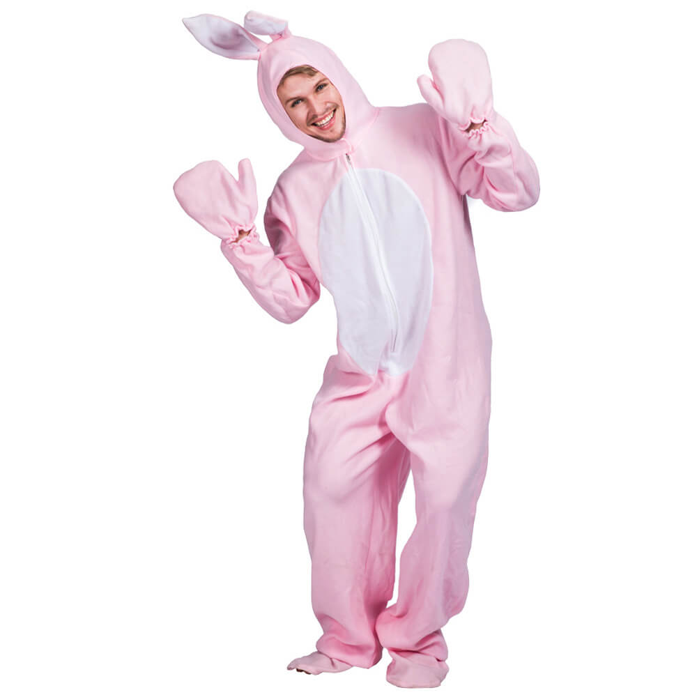 Disfraz de conejo con capucha para Pascua, traje de cosplay con cubrepiés y guantes