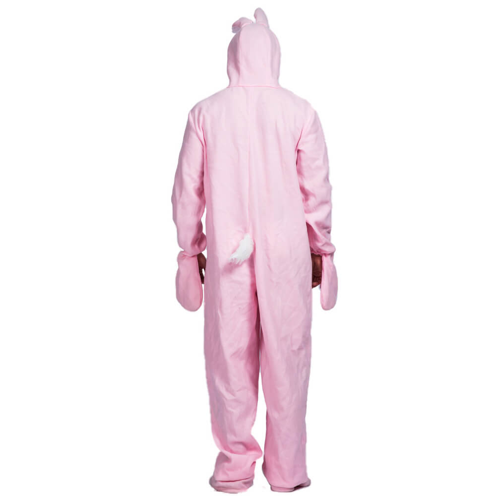 Disfraz de conejo con capucha para Pascua, traje de cosplay con cubrepiés y guantes