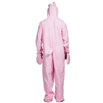 Disfraz de conejo con capucha para Pascua, traje de cosplay con cubrepiés y guantes