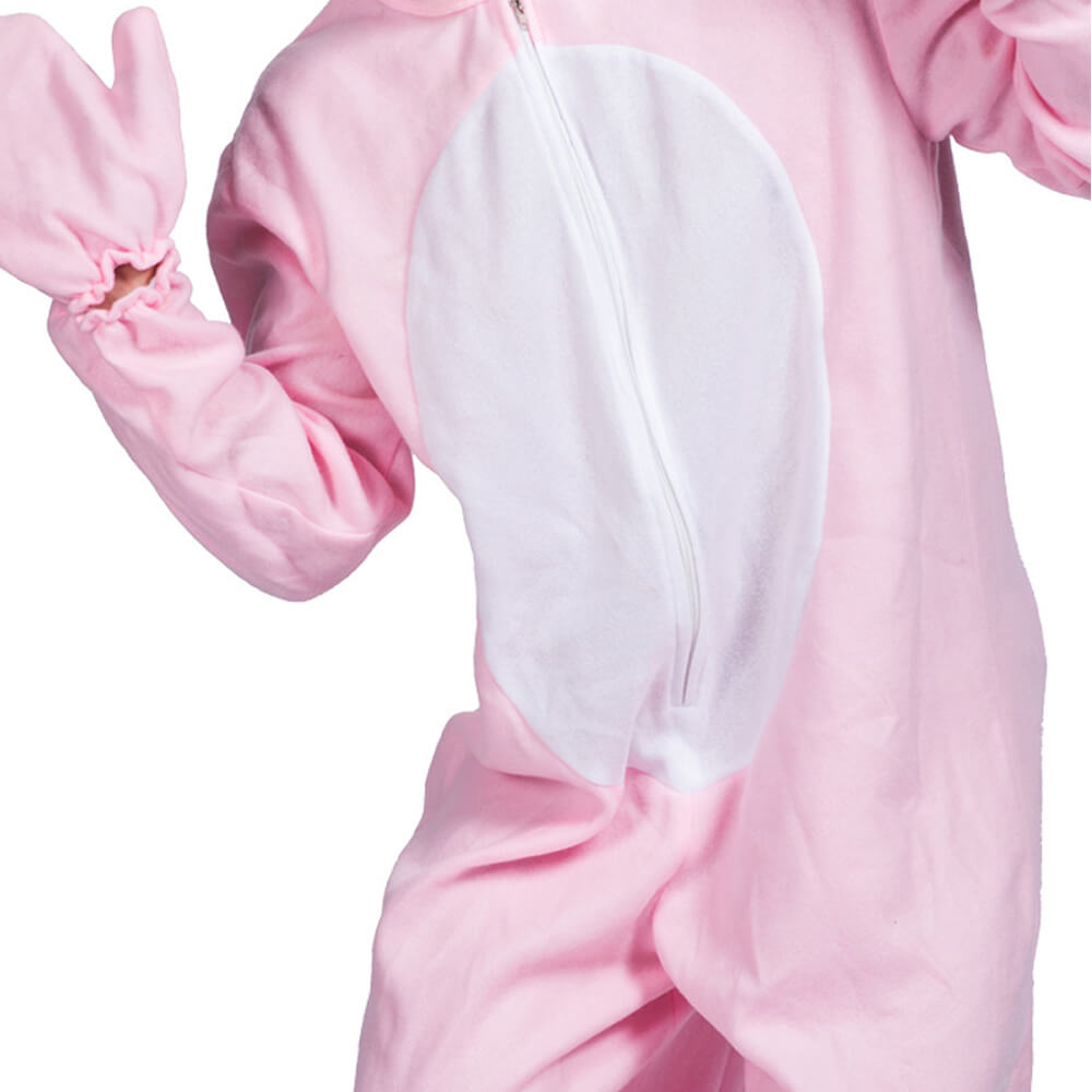 Disfraz de conejo con capucha para Pascua, traje de cosplay con cubrepiés y guantes