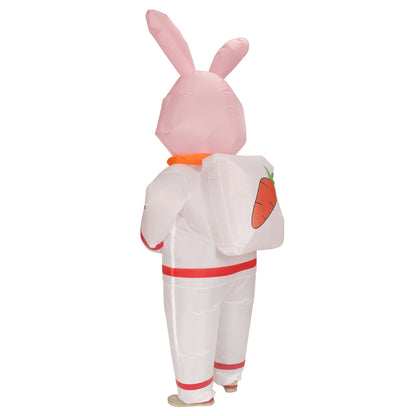 Déguisement de lapin de Pâques gonflable, design Spaceman, costume de lapin gonflable à air comprimé