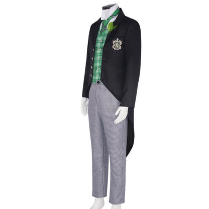 Adult Herman Greenhill Costume Green Lion Public School Uniform Herman Cosplay Outfit