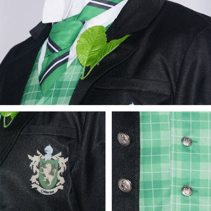 Adult Herman Greenhill Costume Green Lion Public School Uniform Herman Cosplay Outfit
