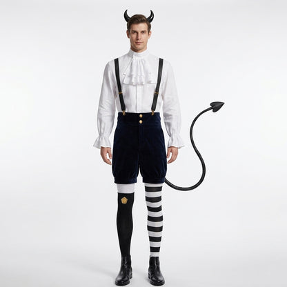 Demon Bachira Meguru Costume Monster Bachira Cosplay Outfit with Tail Headdress for Dress Up Party