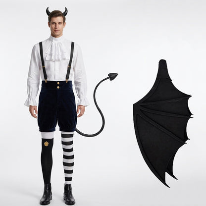 Demon Bachira Meguru Costume Monster Bachira Cosplay Outfit with Tail Headdress for Dress Up Party