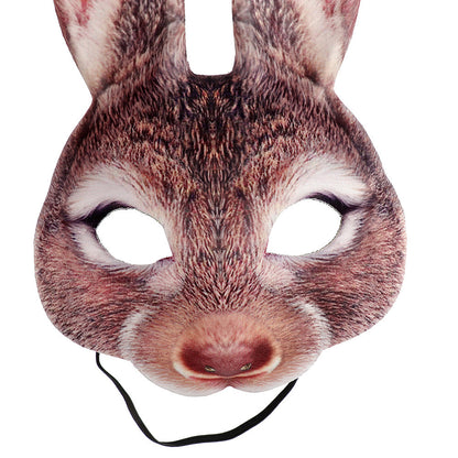 Adult Bunny Mask Unisex Rabbit Masquerade Mask Easter Bunny Costume Accessories