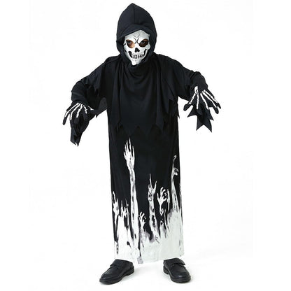 Kids Grim Reaper Costume Glow-in-the-Dark Clothes Halloween Costumes