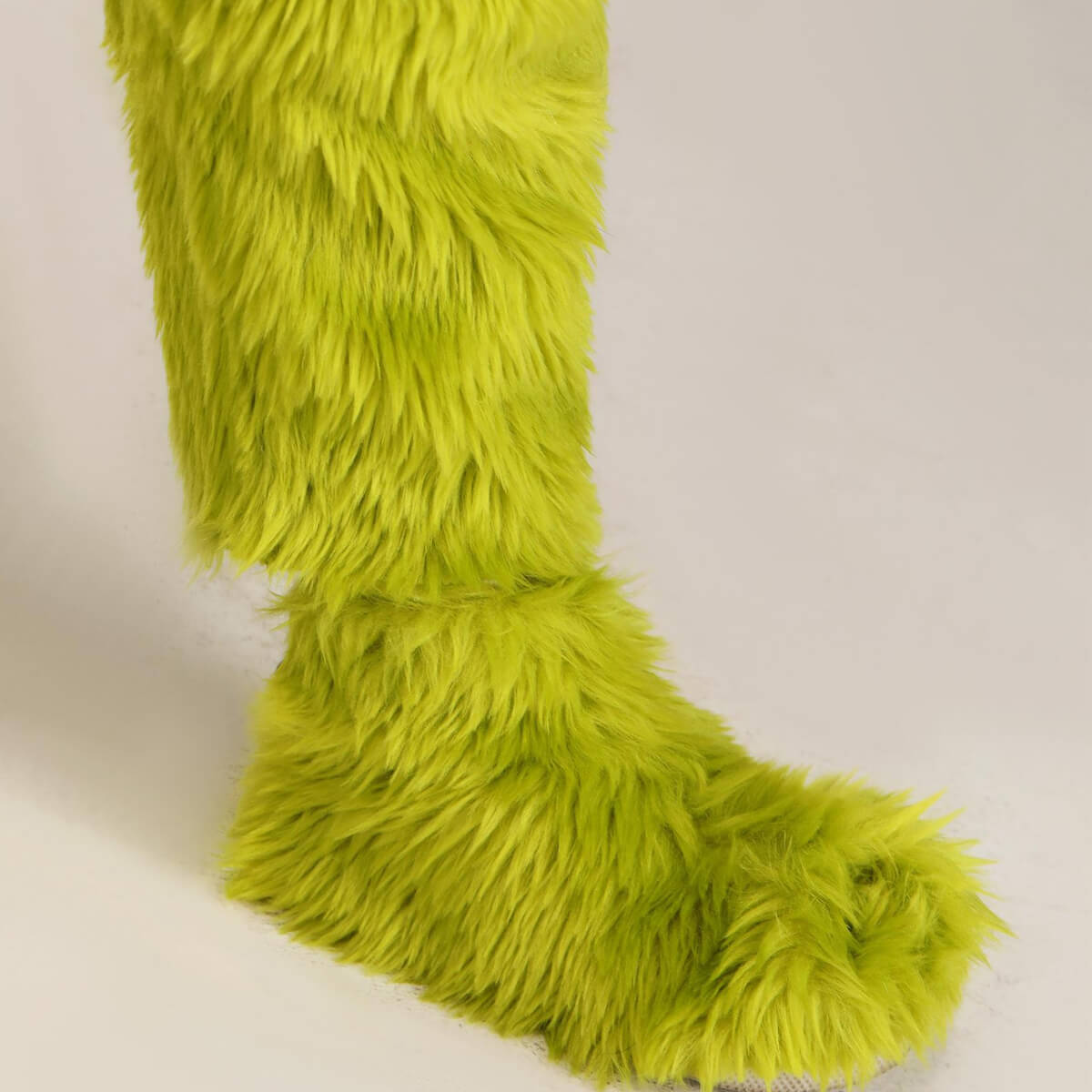 Disfraz de Monstruo Verde Navideño Niños Adultos Traje de Piel de Santa 6 Piezas Unisex Atuendo de Navidad