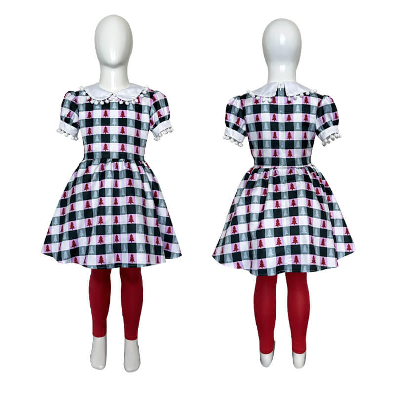 Costume de Cindy Lou Who pour Filles et Adultes Robe de Noël complète Tenue de Cosplay de Cindy