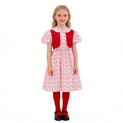 Disfraz de Cindy Lou Who para niñas y adultos, vestido de Cindy, chaleco y accesorios para fiesta de Navidad