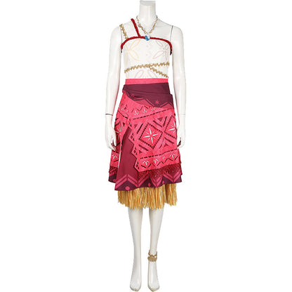 Moanna Costume Moanna 2 Cosplay Full Set Princess Moanna Adventure Outfit 5PCS Suit