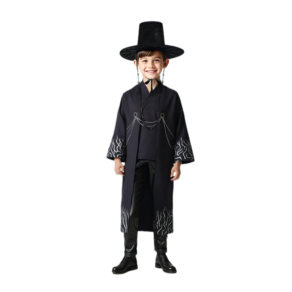KPop Black Stage Outfit  “Your Idol” Performance Full Set For Boys and Men Party Cosplay Costume