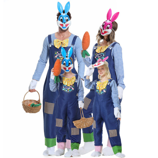 Family Bunny Costumes Kids and Adult Easter Cosplay Bunny Costume Set