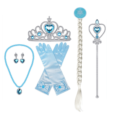 Warm Elsa Dress Winter Princess Elsa Cosplay Costume Party Dress Up Outfit