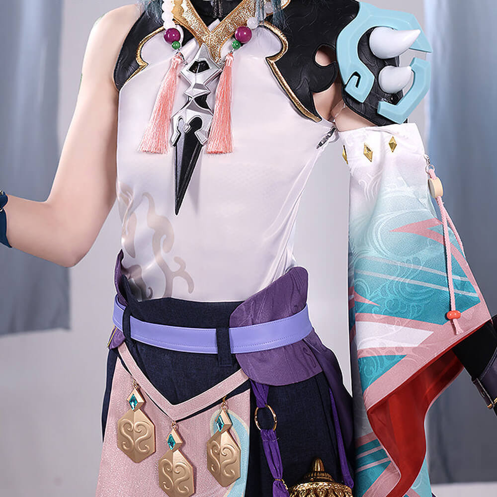 Xiao Cosplay Costume Hit Game Xiao Alatus Outfit Full Set for Halloween Party