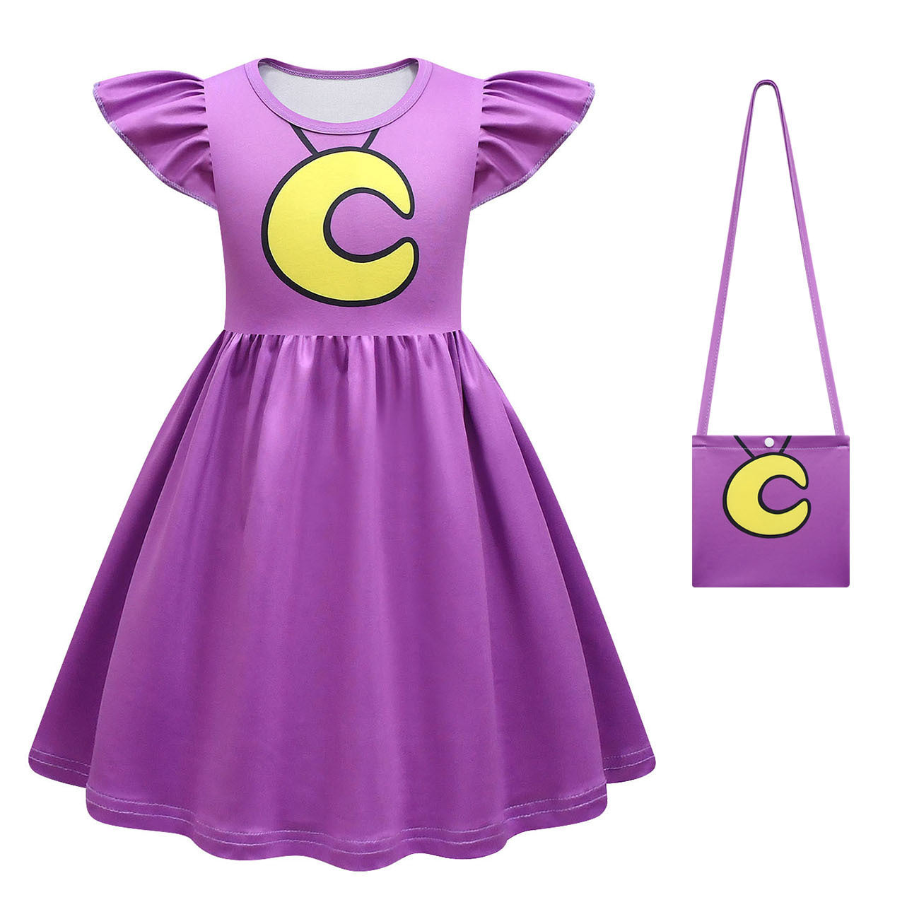 Kids Catnap Costume Girls Catnap Cosplay Dress Mask and Bag