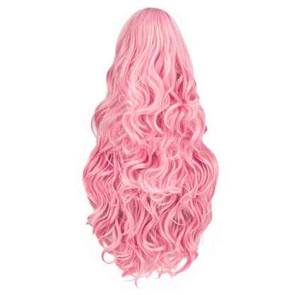 Déguisement Reine de Cœur Filles Adultes Princesse Bridget Robe Rose et Perruque pour Halloween Carnaval