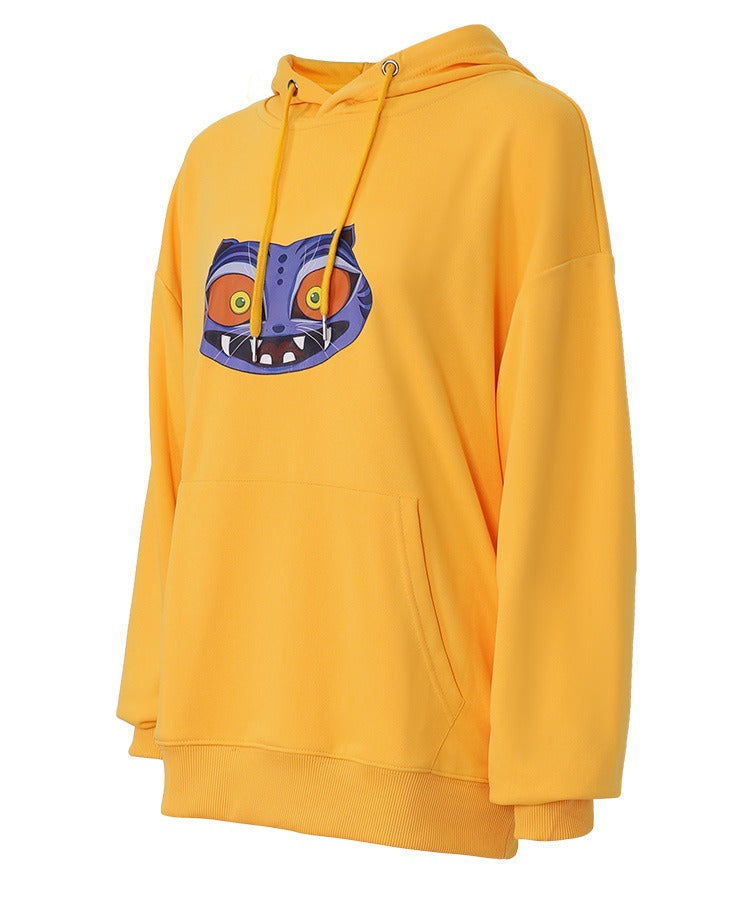 Yellow Zoey Hoodie Derpy Tiger Pullover Kids Adult K-Pop Zoey Cosplay Sweatshirt